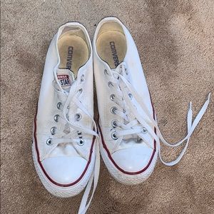 White Low Top Converse